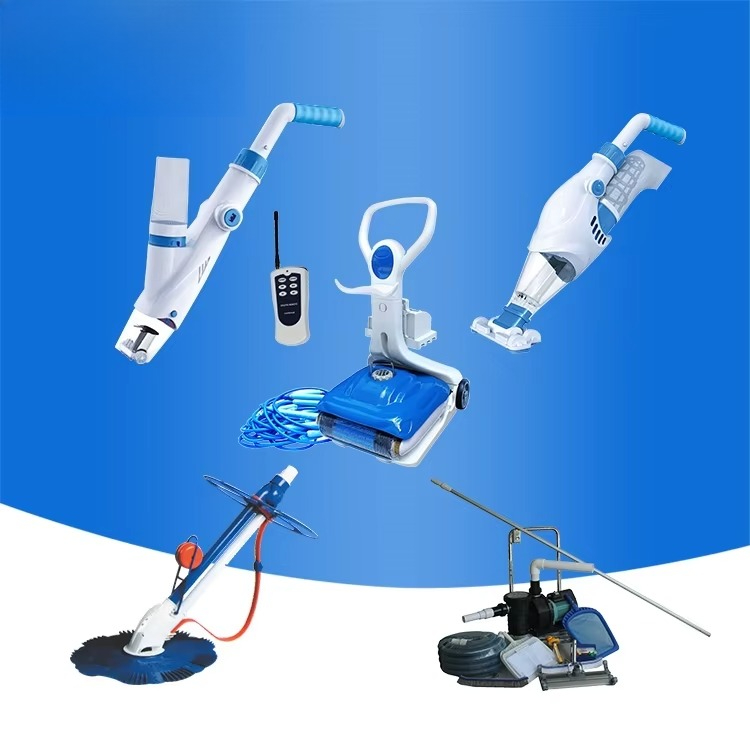 Pool Vacuum Manual - プールクリーナー、充電式手動清掃キット、自動ロボットプール掃除機、簡単なゴミ除去ツール