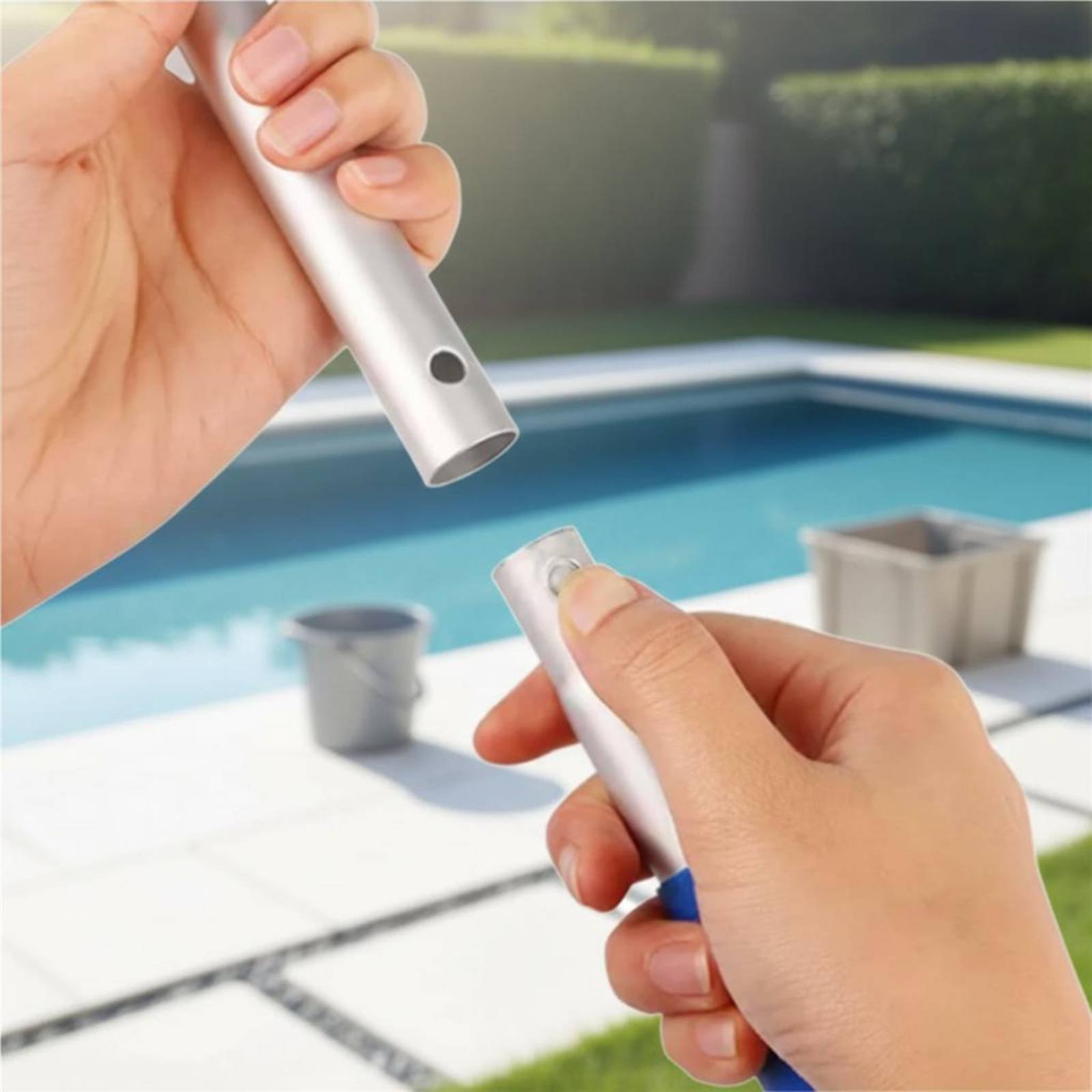 取り外し可能なプール葉っぱネット ポール付きで使いやすいプー - Pool Skimmer Net のレビューと価格