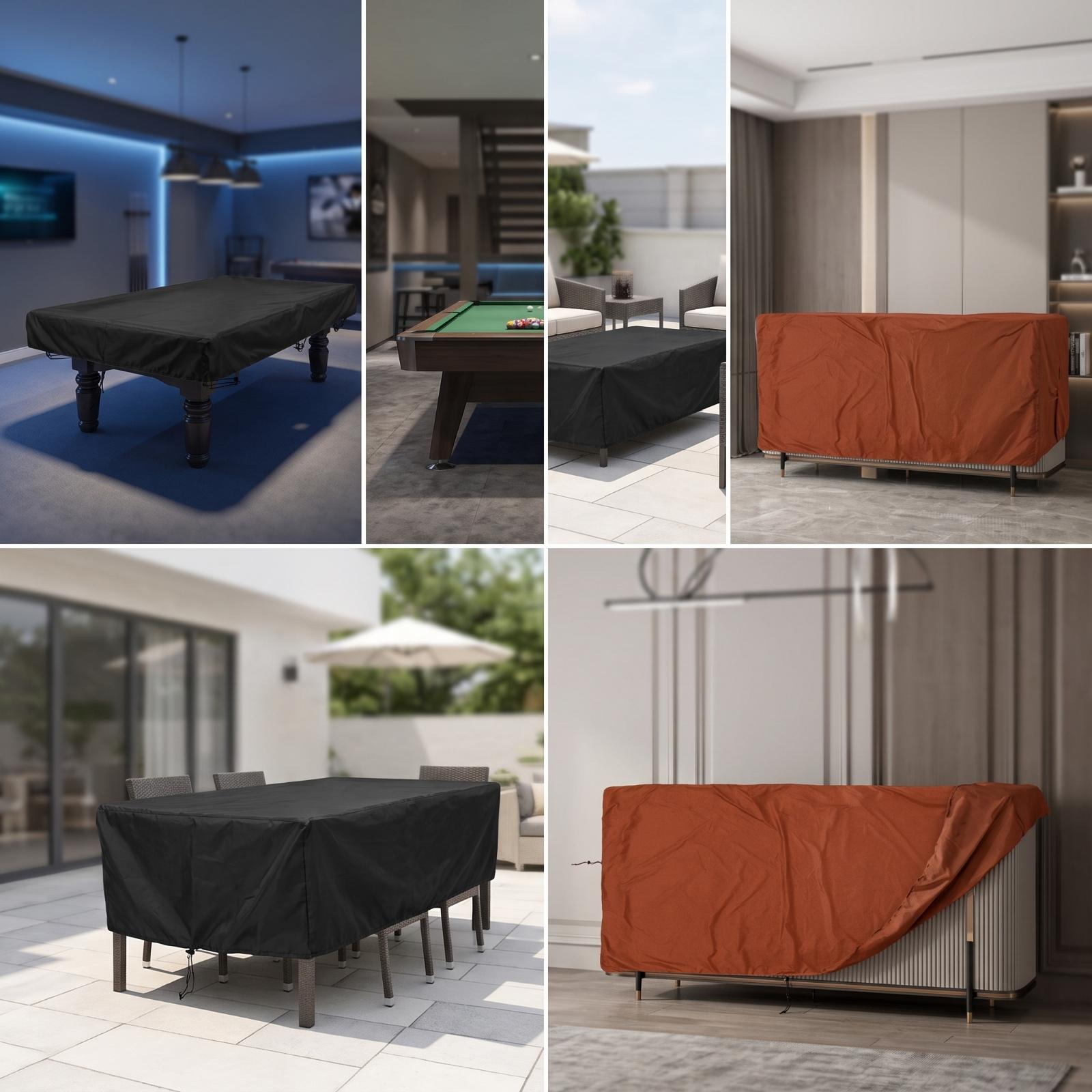 防水プールテーブルカバー。210Dオックスフォード生地製。ビ - Pool Cover Waterproof のレビューと価格