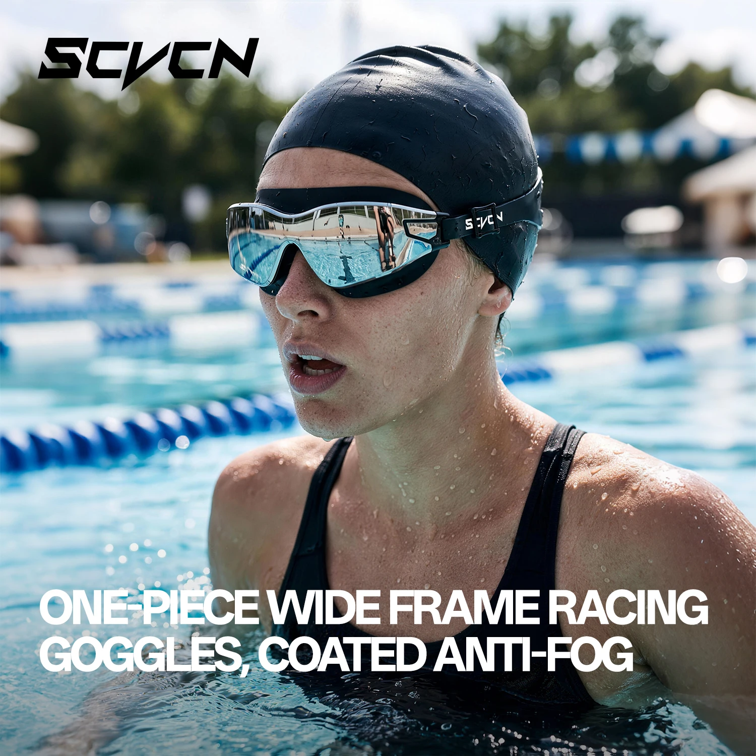 SCVCN製、男性用、屋内用、プロ仕様、大人用、曇り止め、U - Swim Goggles Anti Fog Uv のレビューと価格