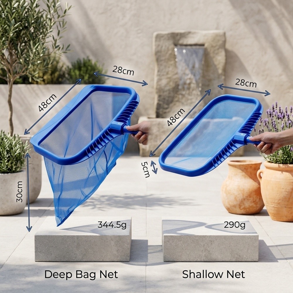 プロ仕様プールネットセット 深底と平らなリーフスキマー付きで - Pool Skimmer Net のレビューと価格
