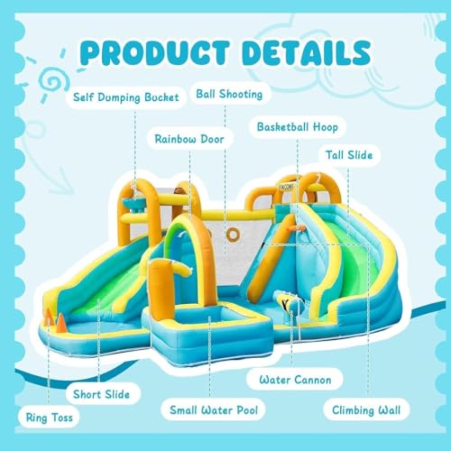 子供用裏庭屋外インフレータブルウォータースライドパーク：PV - Water Slide Inflatable のレビューと価格