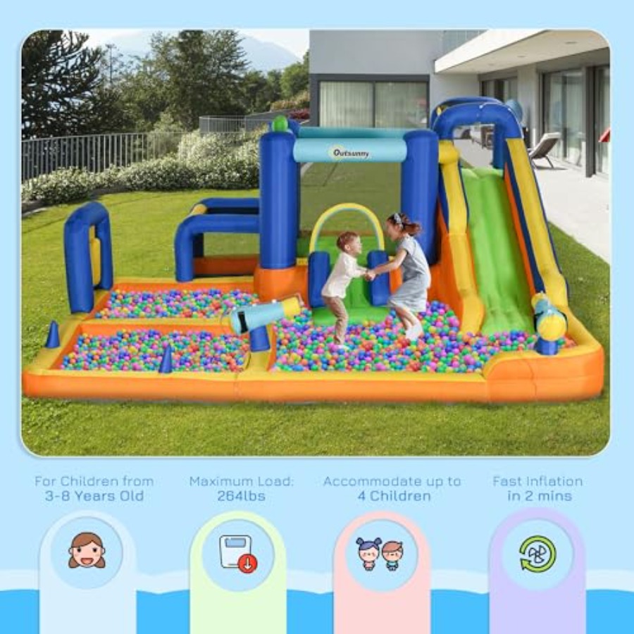 7in1 インフレータブルウォータースライド バウンスハウス - Water Slide Inflatable のレビューと価格