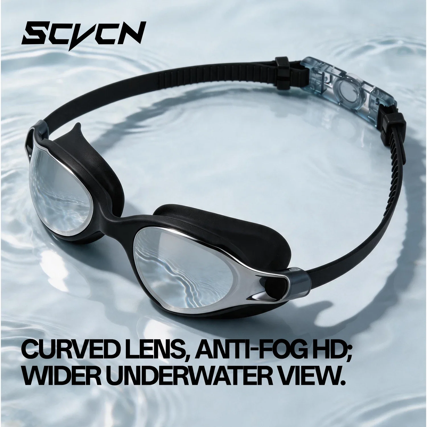 SCVCN 新型プロ仕様スイミングゴーグル。女性用、曇り止め - Swim Goggles Anti Fog Uv のレビューと価格