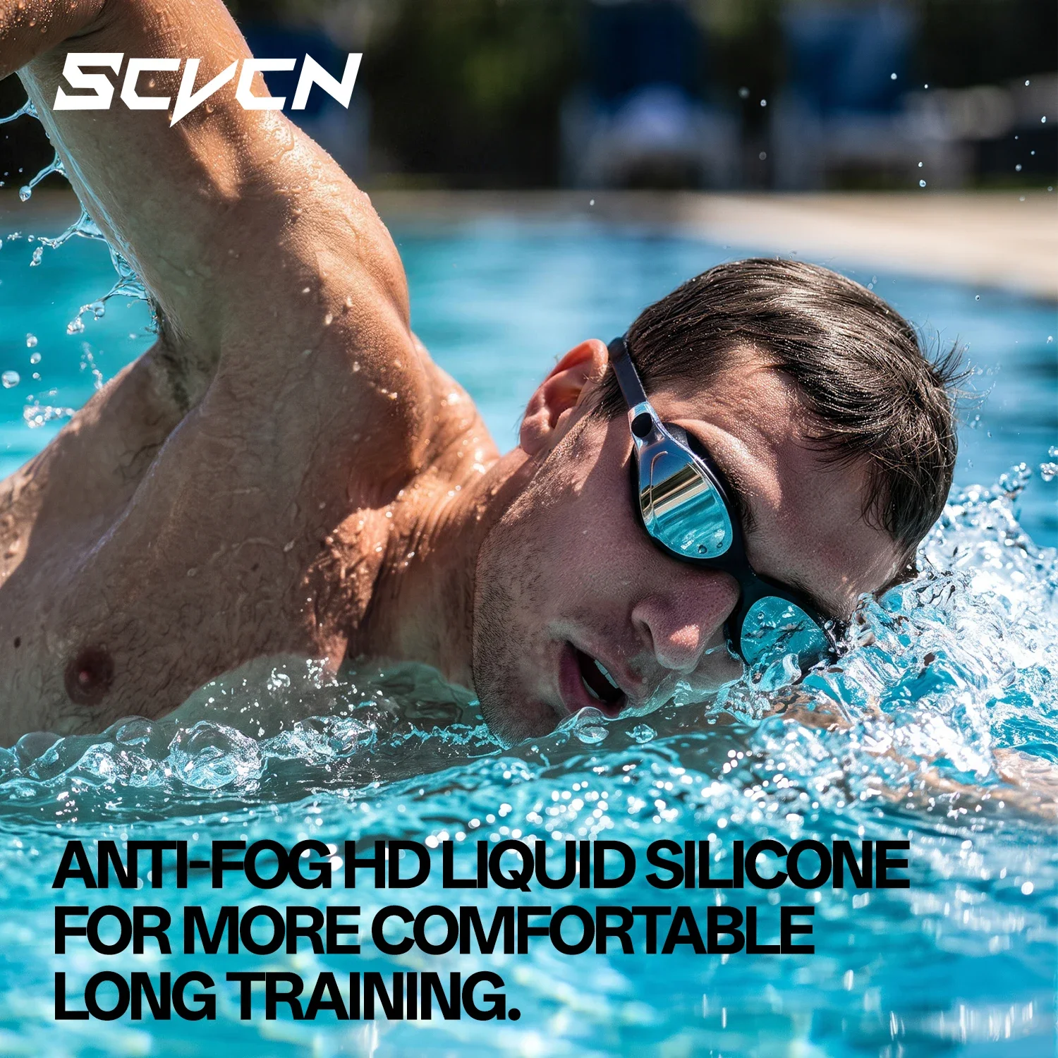 SCVCN 新型プロ仕様スイミングゴーグル。女性用、曇り止め - Swim Goggles Anti Fog Uv のレビューと価格