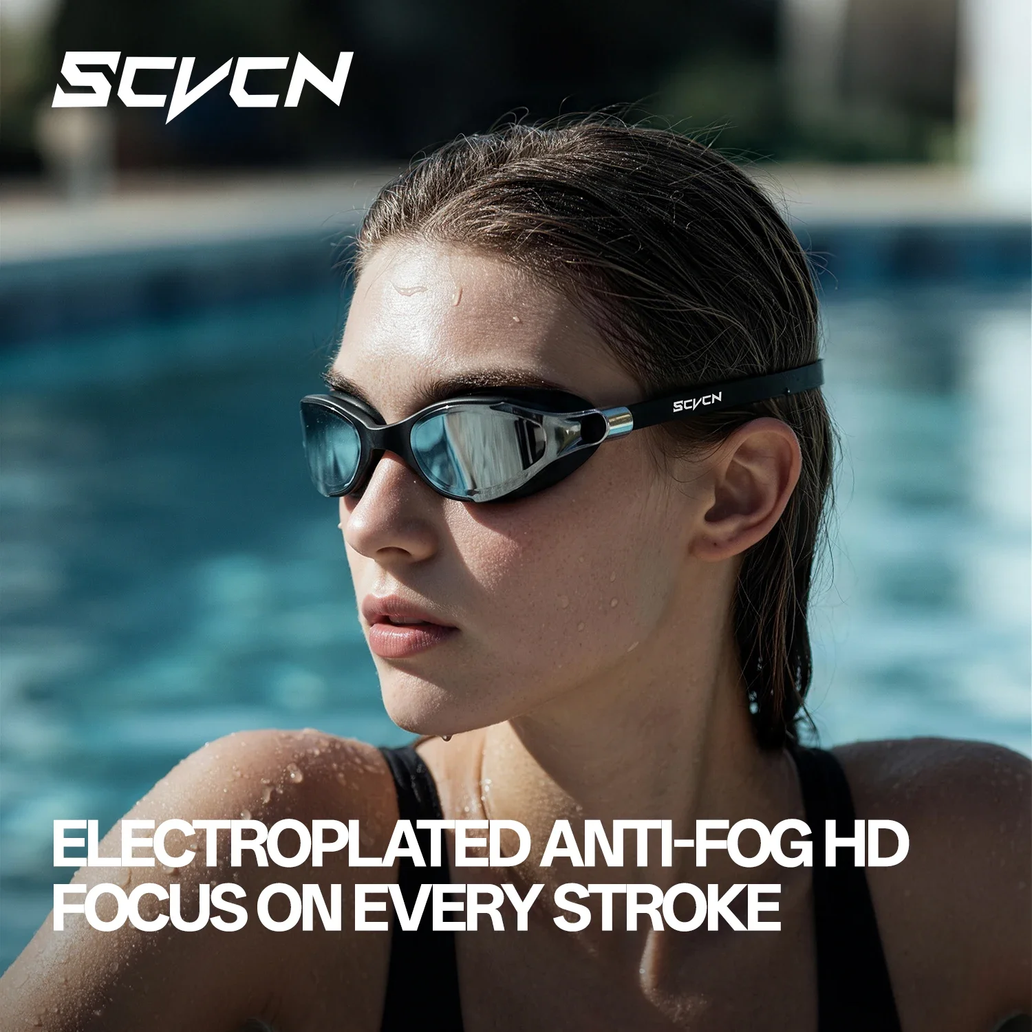 SCVCN 新型プロ仕様スイミングゴーグル。女性用、曇り止め - Swim Goggles Anti Fog Uv のレビューと価格