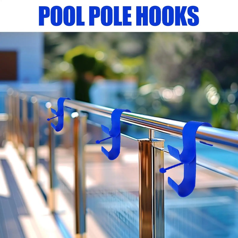 調節可能な伸縮式プールポールフックホルダー、プールサイドの葉 - Pool Skimmer Net のレビューと価格