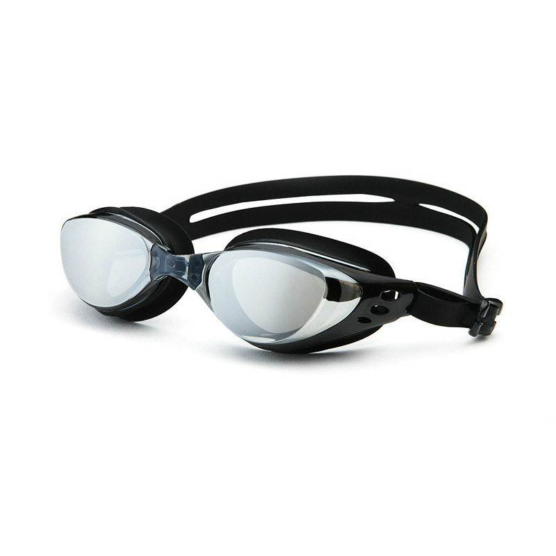 電気メッキ近視-1〜10歳の男性と女性のための防水フラットダ - Swim Goggles Anti Fog Uv のレビューと価格