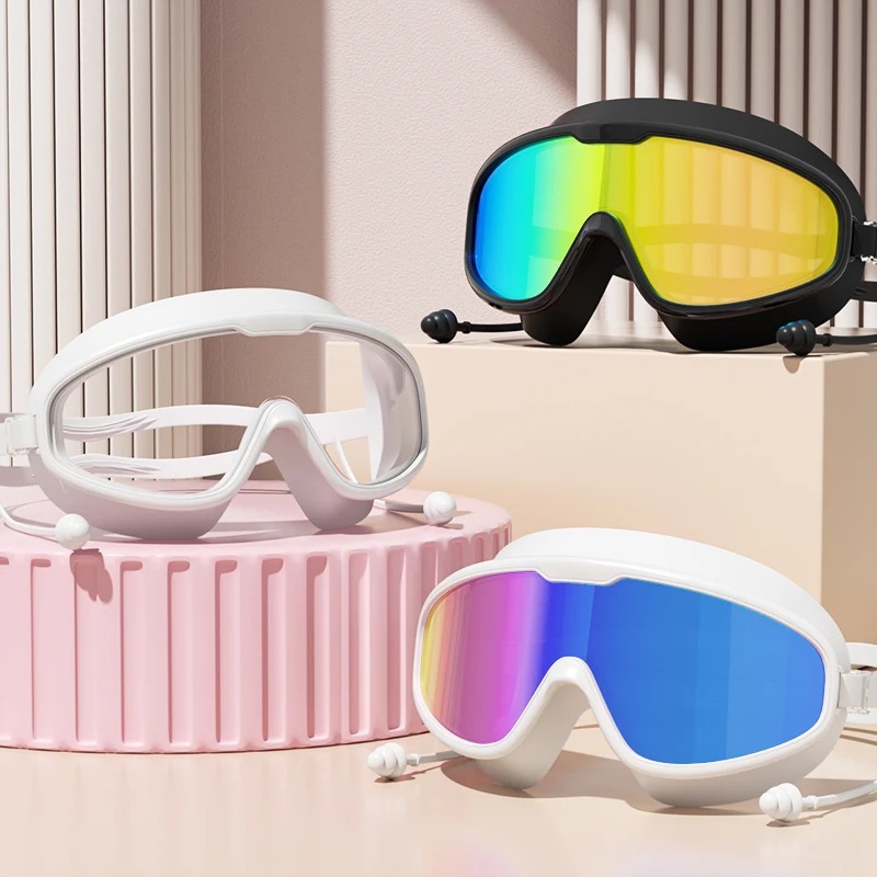 水泳ゴーグル ビッグフレーム水泳ゴーグル ビッグフレーム H - Swim Goggles Anti Fog Uv のレビューと価格