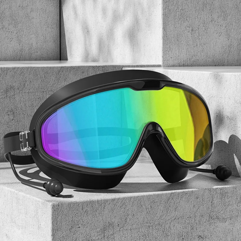 水泳ゴーグル ビッグフレーム水泳ゴーグル ビッグフレーム H - Swim Goggles Anti Fog Uv のレビューと価格