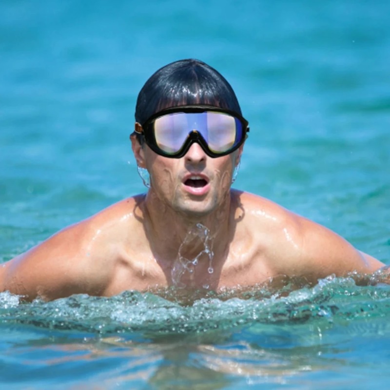 水泳ゴーグル ビッグフレーム水泳ゴーグル ビッグフレーム H - Swim Goggles Anti Fog Uv のレビューと価格