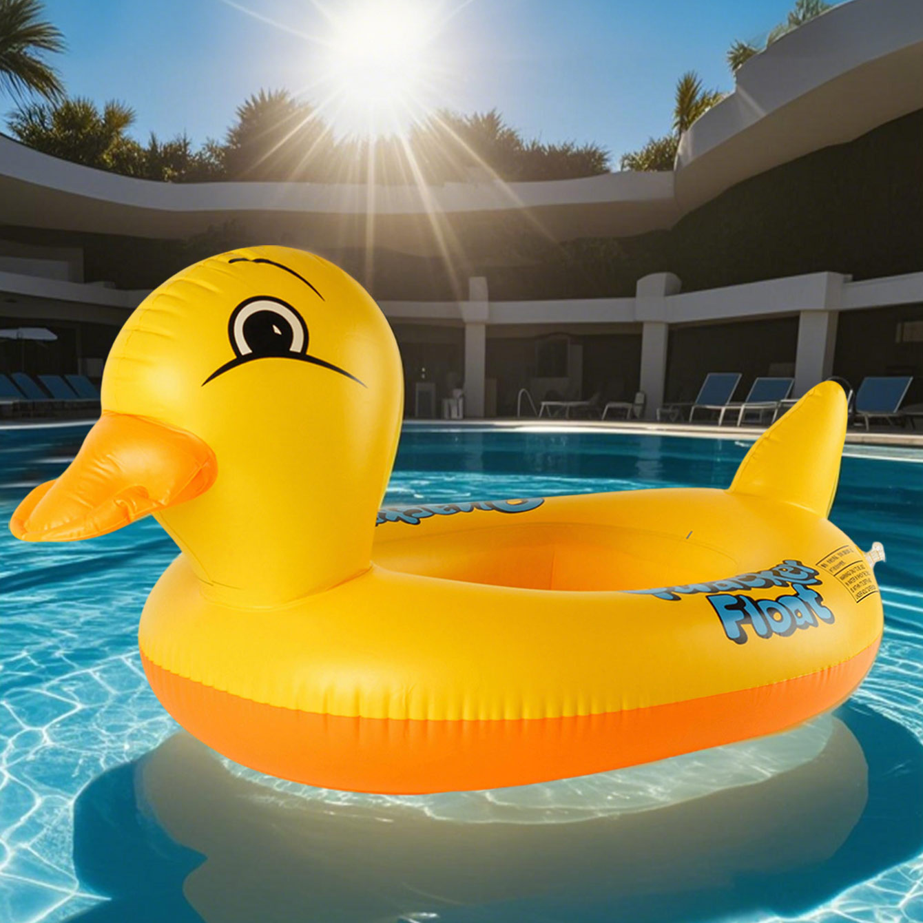 1PC アヒル型厚みのあるインフレータブル脇の下フロート、シ - Pool Float Ring Inflatable のレビューと価格