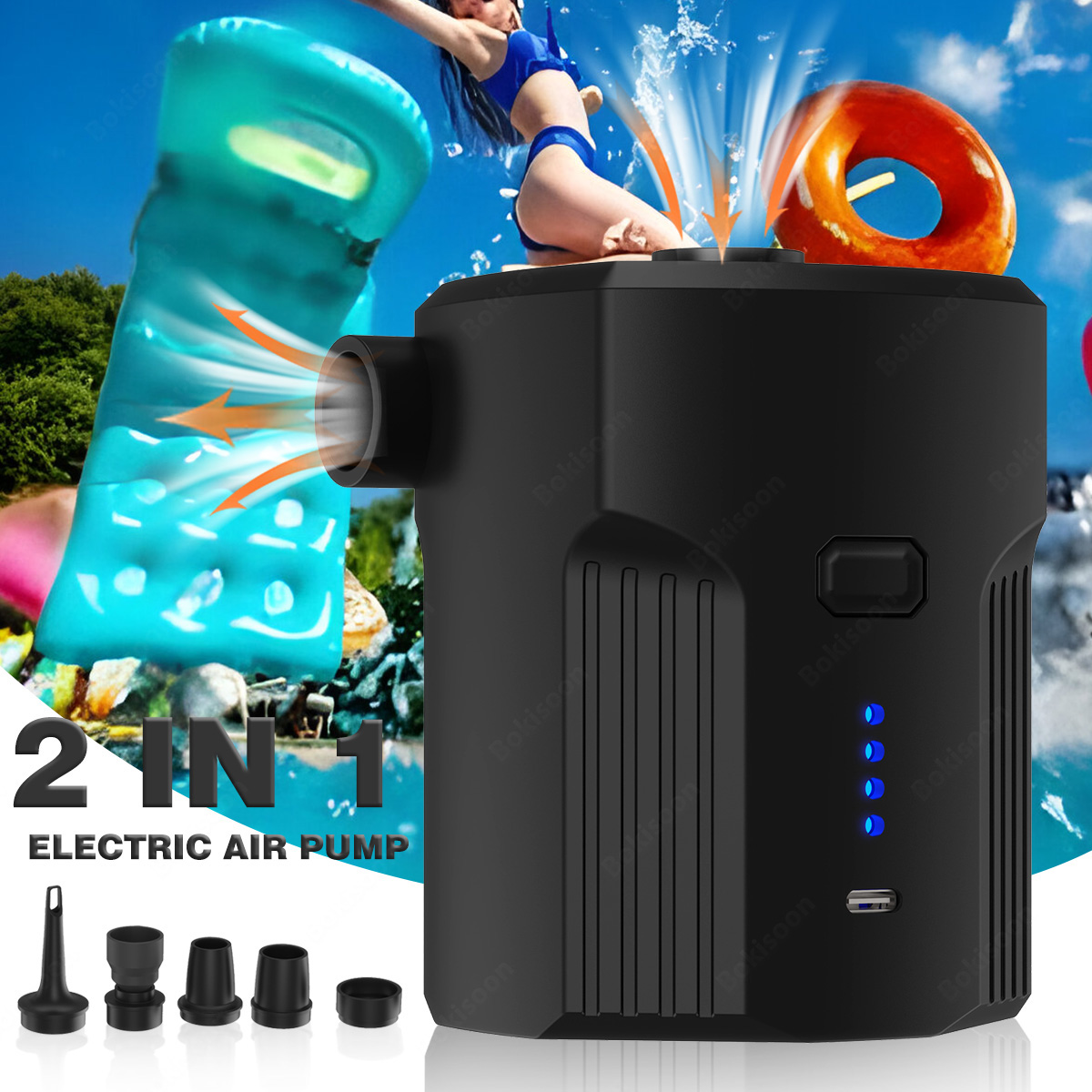 屋外キャンプ、エアマットレスベッド、ボート、クッション、ソフ - Pool Lounger Inflatable のレビューと価格