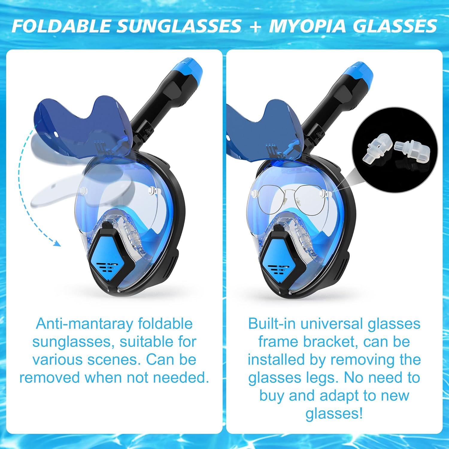デビルフィッシュ フルフェイスシュノーケルマスク 大人用、ド - Snorkel Mask Full Face のレビューと価格