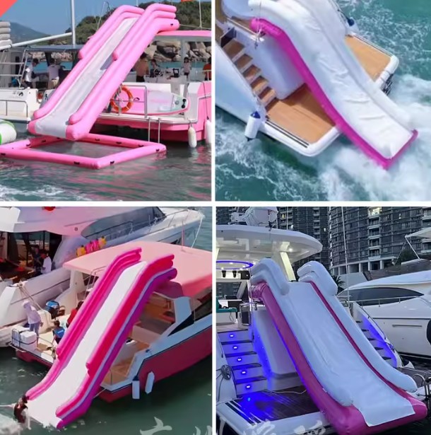 インフレータブル水上ヨットスライドバー付きオーニング、ネット - Water Slide Inflatable のレビューと価格
