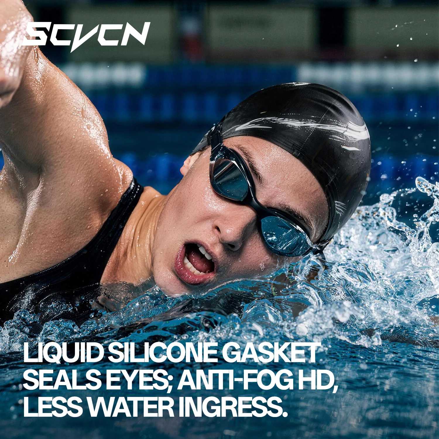 SCVCN 新型プロフェッショナルHDスイミングゴーグル。曇 - Swim Goggles Anti Fog Uv のレビューと価格
